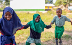 Young children playing.